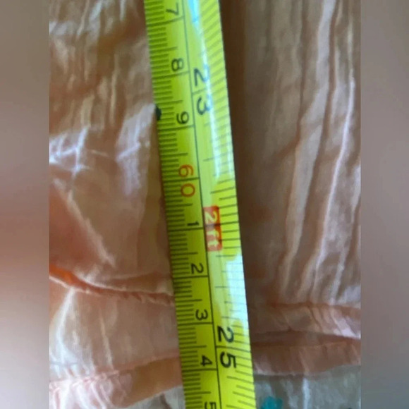 Sonoma Peach Embroidered Gauze Shirt XL - Picture 8 of 8